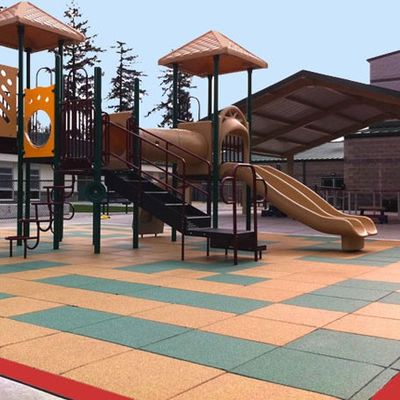 Harga yang pantas Soft Anti Slip Sport Rubber Tiles Shock Absorbing For Outdoor on line