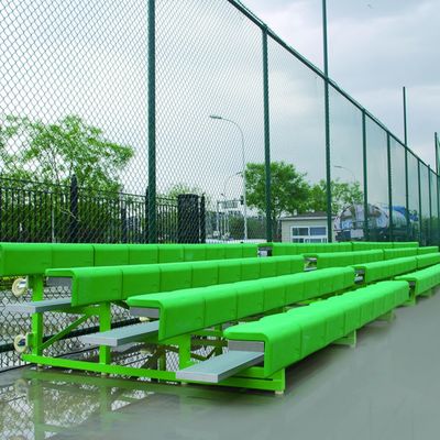 Harga yang pantas Portable Aluminium Bleachers dengan 4 Baris Tempat Duduk Stadion Ringan yang Dapat Dikustomisasi on line