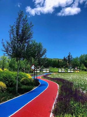 Harga yang pantas Jalur lari athletic persegi panjang dengan daya tahan pudar untuk kebugaran di luar ruangan on line