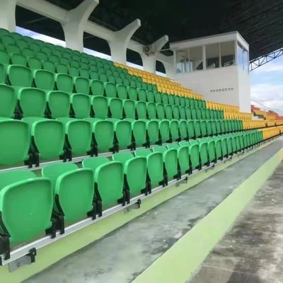 Harga yang pantas Logo yang disesuaikan Stadion kursi tetap dalam warna hijau kuning biru merah oranye - Sampel gratis termasuk on line