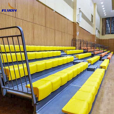 Harga yang pantas Perak Retractable Bleacher Seating Disesuaikan dan Mudah Instalasi on line