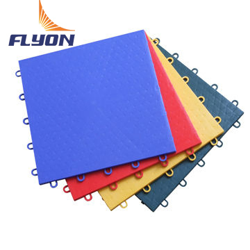 Harga yang pantas Outdoor Indoor Court Blue PP Tile Lantai Olahraga tahan suhu on line