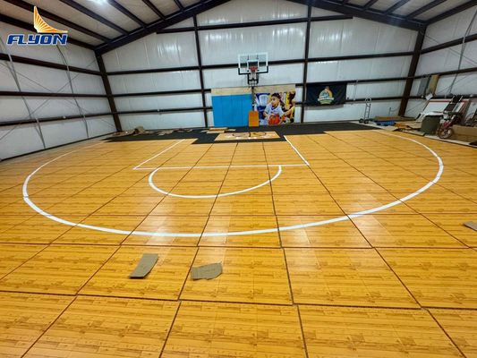 Harga yang pantas Lantai Olahraga Dampak Polypropylene Copolymer PP Tile Lantai Sistem Untuk Kinerja Yang Lama on line