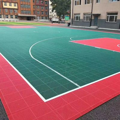 Harga yang pantas PP Interlocking Outdoor Basketball Floor Tiles Dengan Multi Color on line
