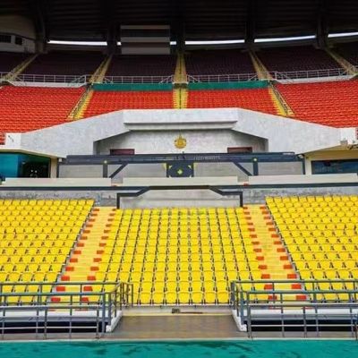 Harga yang pantas Cangkang Tempat Duduk Stadion Plastik Tetap Kursi Stadion dengan Tipe Dipasang di Lantai dan Dinding serta Perlindungan Anti-UV on line