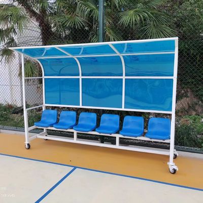 Harga yang pantas Tempat Penampungan Bangku Tim Sepak Bola Pengganti Untuk Stadion Sekolah Luar Ruangan on line