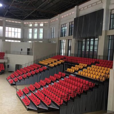 Harga yang pantas Bahan PP Nyaman Tempat Duduk Bleacher Ditarik Untuk Gym Indoor Tribune on line
