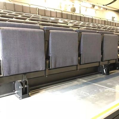 Harga yang pantas Tempat Duduk Telescopic Bleacher Lipat Belakang, Bleachers yang Dapat Ditarik Untuk Gimnasium OEM on line