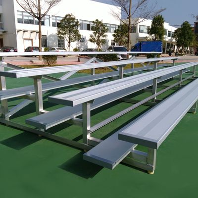 Harga yang pantas Kursi Bleacher Logam Portabel, Bangku Stadion Aluminium Untuk Penonton Lapangan Olahraga on line
