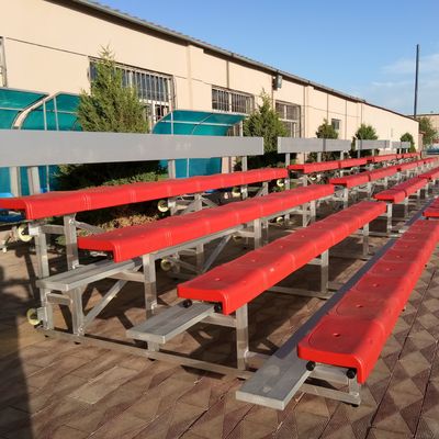 Harga yang pantas Portable Stadium Outdoor Metal Bleachers Bahan Aluminium Dengan Kursi Plastik on line