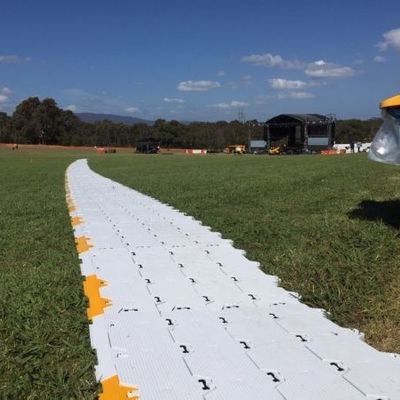 Lantai Acara Warna Abu-abu Biru Luar Ruangan, Lantai Portabel Untuk Rumput ODM
