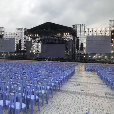 Warna Putih Bahan PP Lantai Acara Portabel Untuk Dek Perlindungan Rumput