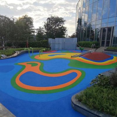 Harga yang pantas Warna Pelangi Butiran Karet EPDM Untuk Lantai Kolam Renang Berwarna-warni on line