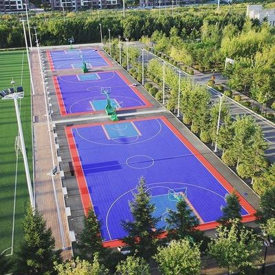Ubin Lantai Luar Ruang Basket Interlocking Untuk Lapangan Olahraga