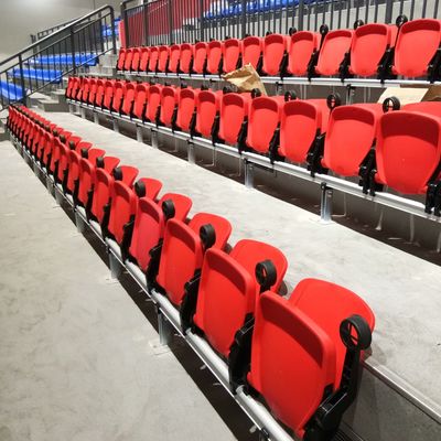 Floor / Wall Mounted Type PP Plastic Stadium Seat Pemasangan Mudah