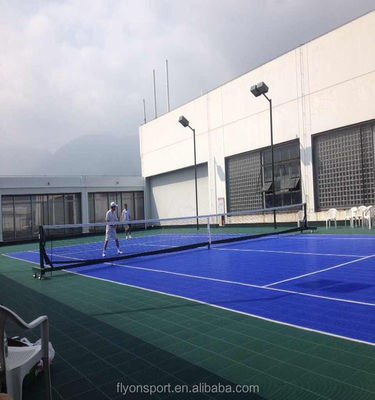 Harga yang pantas Vinyl Pickleball Court Mat 45 Lbs Dengan Perlindungan UV Mudah Untuk Menginstal on line