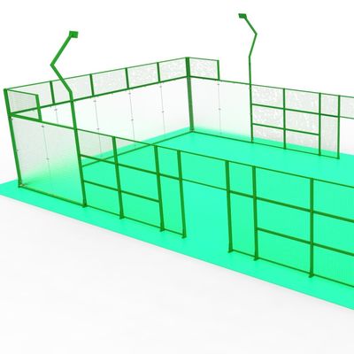 Harga yang pantas Hijau permukaan halus lapangan tenis padel sintetis Mudah instalasi on line