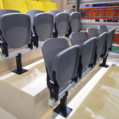Proses Injeksi Udara Plastik Stadium Sports Seats Dengan Jaminan 5 Tahun dan Bleacher Struktural Logam