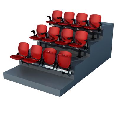 Harga yang pantas Air Injection Metal Struktural Sports Chairs Untuk Stadion Dan Arena on line