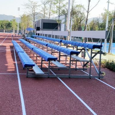 Harga yang pantas 20PCS / 36PCS Seat Outdoor Metal Bleachers Dengan Guardrail Opsional on line