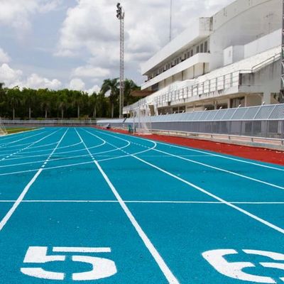 Harga yang pantas Jalur lari atletik yang disesuaikan Mudah dipasang dengan tahan pudar on line