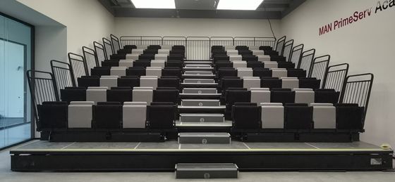 Luas dan ketinggian yang disesuaikan Tempat duduk bleacher yang dapat ditarik