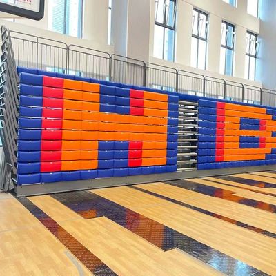 Opsional Handrail Foldable Bleacher Seating Dengan Luas Disesuaikan
