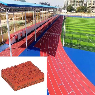 Harga yang pantas Ketebalan 6mm lintasan lari atletik yang disesuaikan dengan perawatan rendah on line