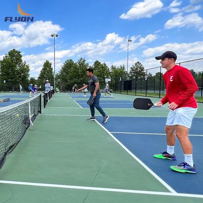 Harga yang pantas Fade Resistant Pickleball Court Mat Crystal Sand Surface Pattern 2 Mm Lapisan dasar PVC on line