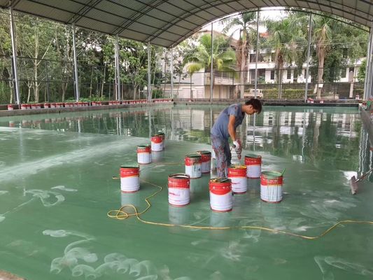 Harga yang pantas Bahan Lapangan Olahraga PU tahan air untuk Aspal Semen Indoor atau Outdoor on line