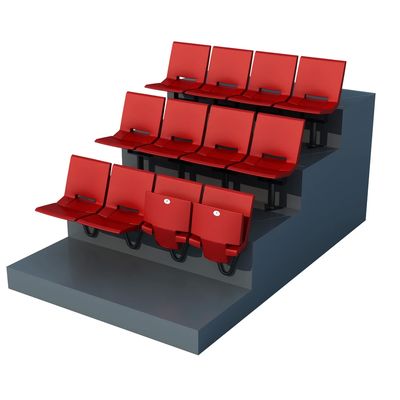 HDPE/PP Stadion Kursi Tetap - Anti-penuaan Anti-UV tahan api di dalam atau di luar tempat duduk