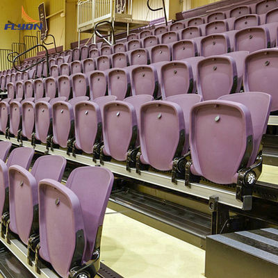 Tempat duduk bleacher yang dapat disesuaikan dengan lantai lorong opsional