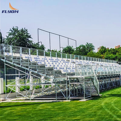 Aluminium Bleachers Outdoor Metal Bleachers dengan Guardrail Opsional