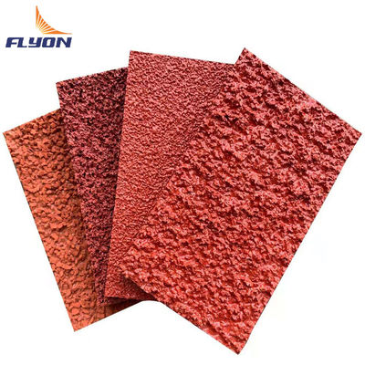 Harga yang pantas Resistensi UV Jalur lari atletik untuk 400m 9mm-13mm permukaan halus bituminous on line