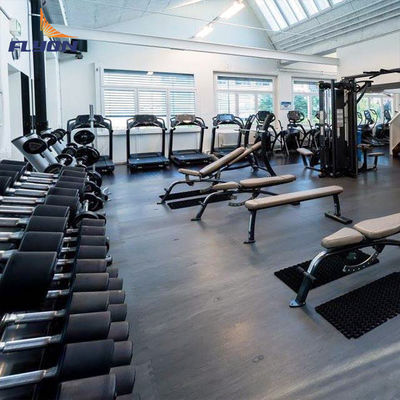 Lantai karet tahan slip untuk keamanan dalam ruangan / luar ruangan