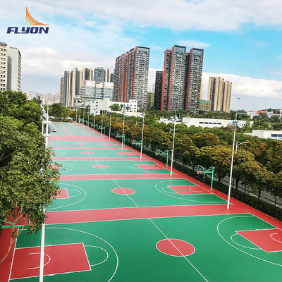 Harga yang pantas Lantai olahraga PU Resin Polyurethane Standar ITF yang halus atau bertekstur on line