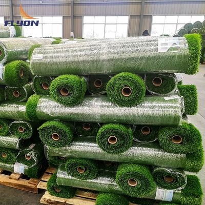 Harga yang pantas 22000 Density Soccer Pitch Artificial Grass Dengan Benang PP PE 40-60mm on line