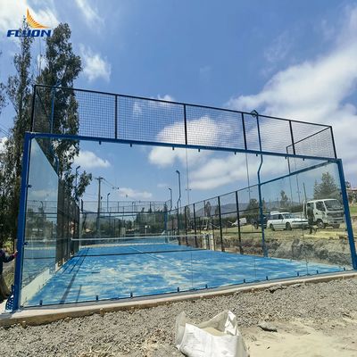 Harga yang pantas Ukuran Standar Lapangan Tenis Padel Sintetis Dengan Lapisan Permukaan Hijau on line