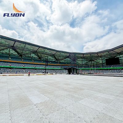 Harga yang pantas Dampak Polypropylene Copolymer PP Tile Lantai Permukaan Untuk Fasilitas Olahraga on line