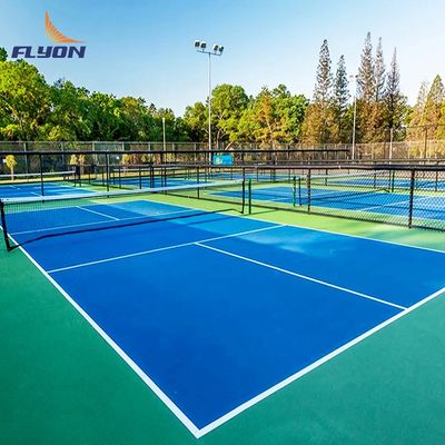 Harga yang pantas Crystal Sand Surface Pattern Pengadilan Pickleball Fade Resistant Ketahanan tinggi on line