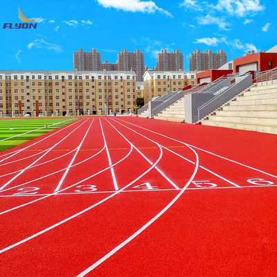 Harga yang pantas Tingkatkan Kinerja Atletik Sistem Tuang Penuh Jalur Berlari Atletik Permukaan Tekstur Desain Tingkat Tertinggi on line