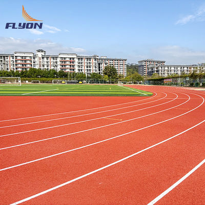 Harga yang pantas Full Pour System Track Atletik Berlari Polyurethane Permukaan Dengan Tekstur Finish on line