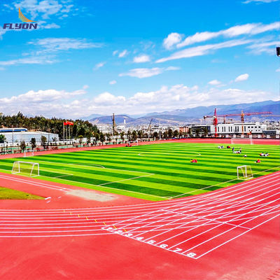 Harga yang pantas Full Pour Speed Running Track For Sports Ground Stadion Jogging Park Dalam Metode Instalasi Full-pour on line