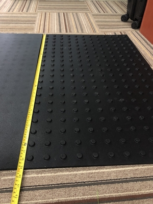 Harga yang pantas Mat lantai karet 60x100cm Shock Absorbent Gym Mat on line