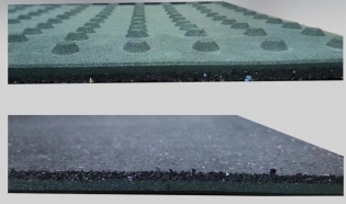 Harga yang pantas Mat Karet Blindway tahan lama Mat Lantai Paving 60 * 100cm Warna khusus on line