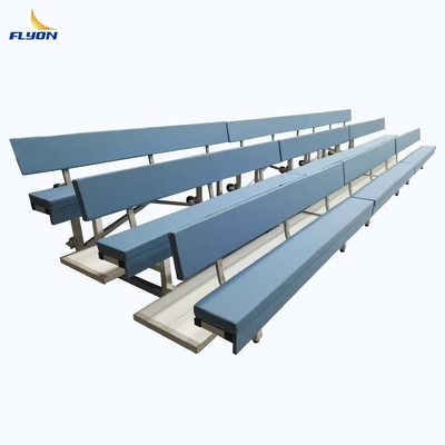 Baru 3 Baris Pengendali Scaffold Aluminium Kursi Lembut Bleacher Sport Seating