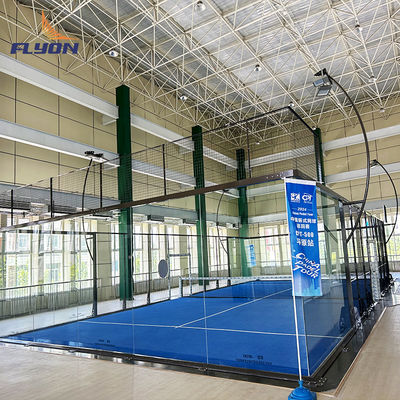 Harga yang pantas Permukaan hijau halus lapangan tenis padel mudah dipasang untuk kinerja on line