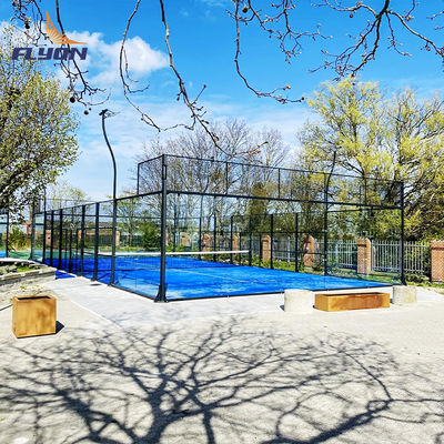 Harga yang pantas Lapangan Tenis Padel Hijau Mudah Dipasang Untuk Kinerja on line