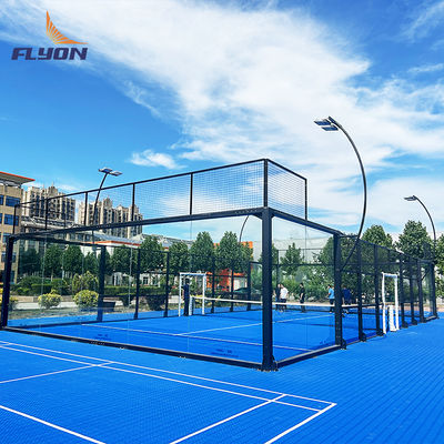 Harga yang pantas Ukuran Standar Lapangan Tenis Padel Sintetis Dengan Lapisan Permukaan Hijau on line