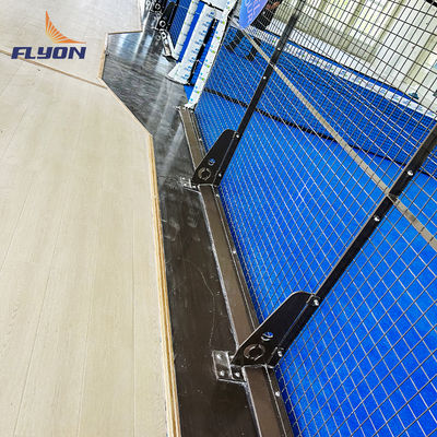 Harga yang pantas Tingkat Turnamen Lapangan Tenis Padel Sintetis Mudah Dipasang Permukaan hijau halus on line